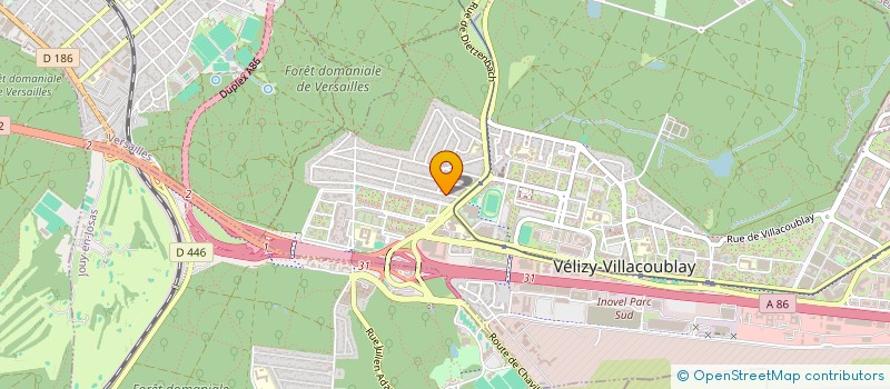 localisation de l'entreprise SCI BYGE  VELIZY-VILLACOUBLAY