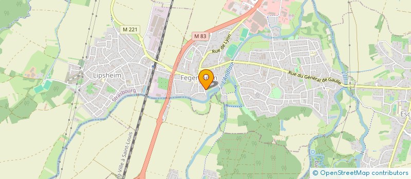 localisation de l'entreprise SCI BYJ  FEGERSHEIM