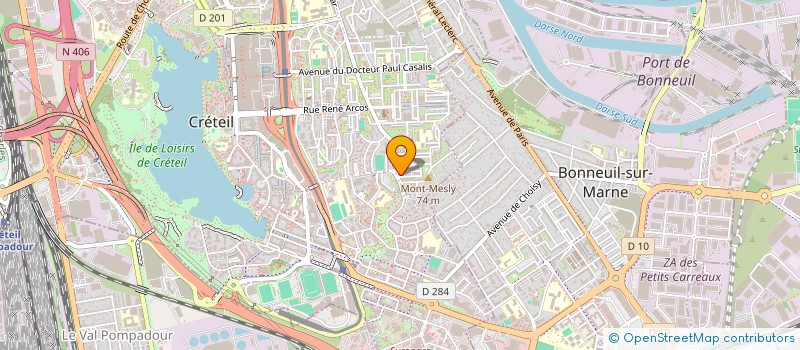 localisation de l'entreprise SCI BYLLEL à CRETEIL