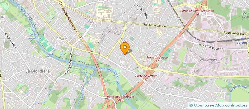 localisation de l'entreprise SCI BYMAP  VERTOU