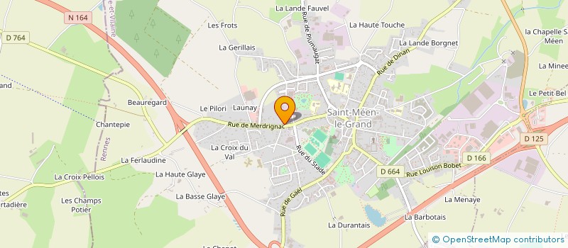 localisation de l'entreprise SCI BYOALINE  SAINT-MEEN-LE-GRAND