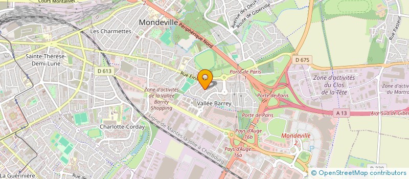 localisation de l'entreprise SCI BYOB à MONDEVILLE