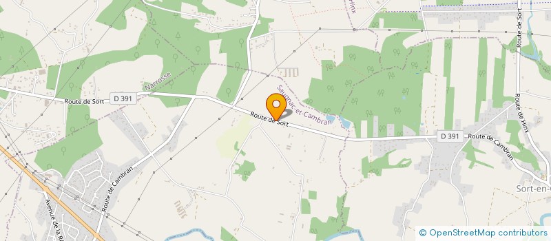 localisation de l'entreprise SCI BYRON BAY  SAUGNAC-ET-CAMBRAN