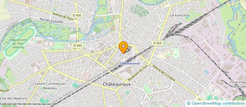localisation de l'entreprise SCI BYS à CHATEAUROUX