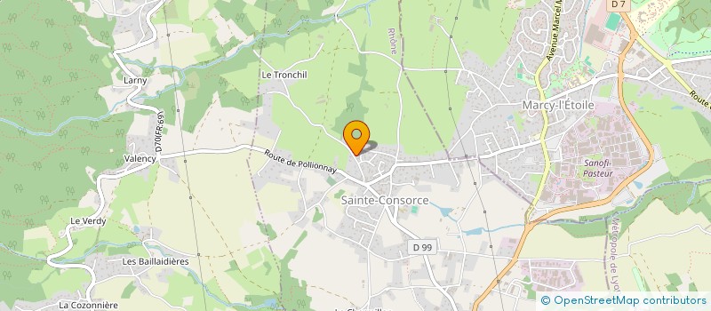 localisation de l'entreprise SCI BYS  SAINTE-CONSORCE