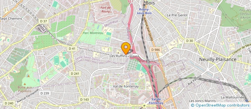 localisation de l'entreprise SCI BYSMI à MONTREUIL