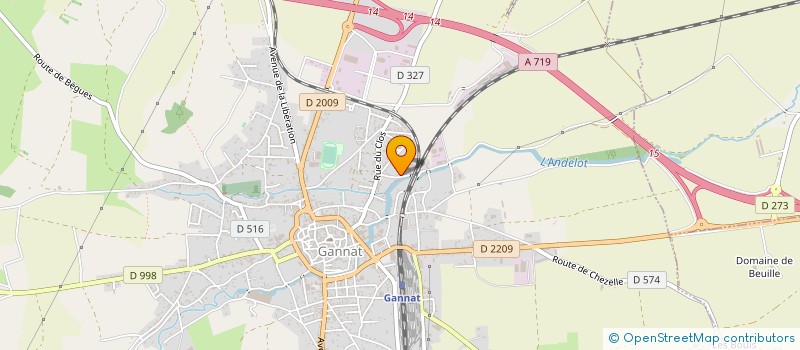 localisation de l'entreprise SCI BYSSATIS à GANNAT