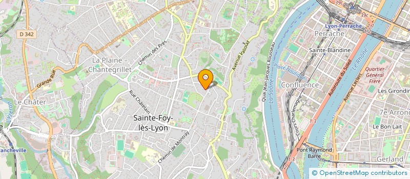 localisation de l'entreprise SCI BYZANCE  SAINTE-FOY-LES-LYON