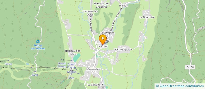 localisation de l'entreprise SCI BYZE  AUTRANS-MEAUDRE EN VERCORS