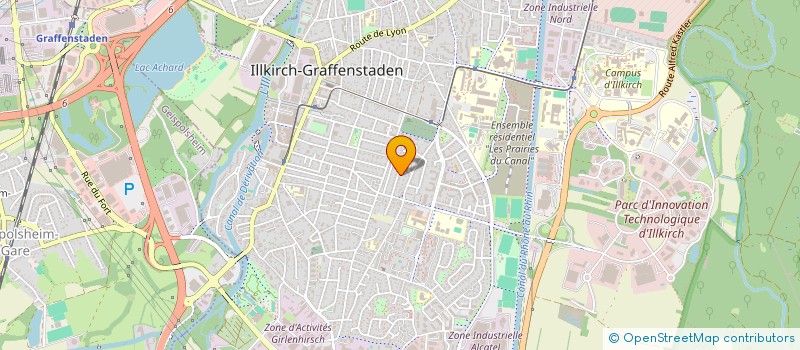 localisation de l'entreprise SCI BZ  ILLKIRCH-GRAFFENSTADEN