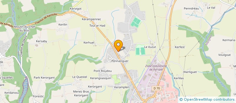 localisation de l'entreprise SCI BZF - MORIGNOT  CONCARNEAU