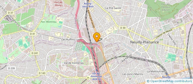 localisation de l'entreprise SCI BZH 26 à ROSNY-SOUS-BOIS
