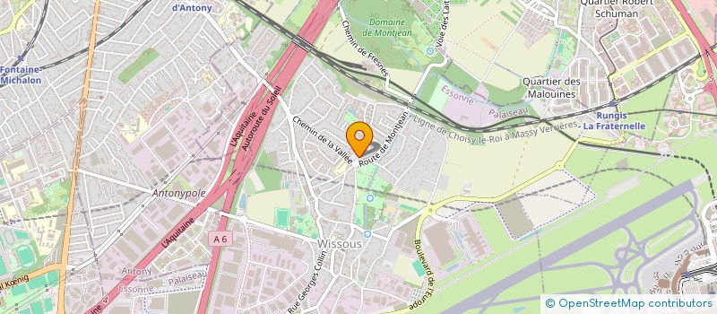 localisation de l'entreprise SCI BZH5 à WISSOUS