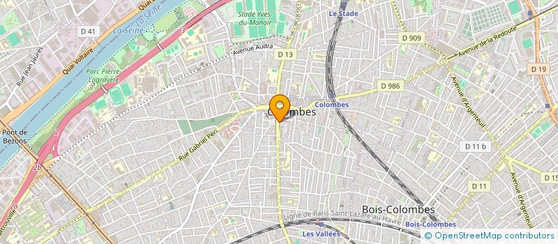 localisation de l'entreprise SCI BZIMMO à COLOMBES