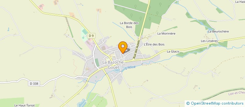 localisation de l'entreprise SCI BZSG à LA BAZOCHE-GOUET