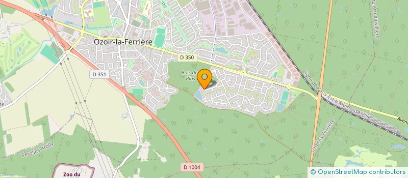 localisation de l'entreprise SCI C.2.D.  OZOIR-LA-FERRIERE