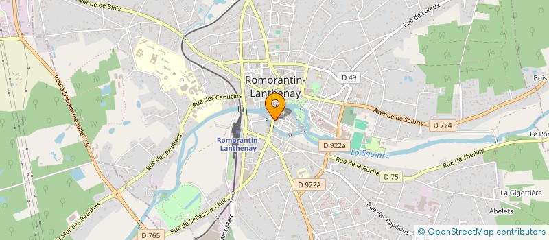 localisation de l'entreprise SCI C 2 L  ROMORANTIN-LANTHENAY