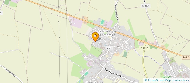 localisation de l'entreprise SCI C 3 A  BEAUVOIS-EN-CAMBRESIS