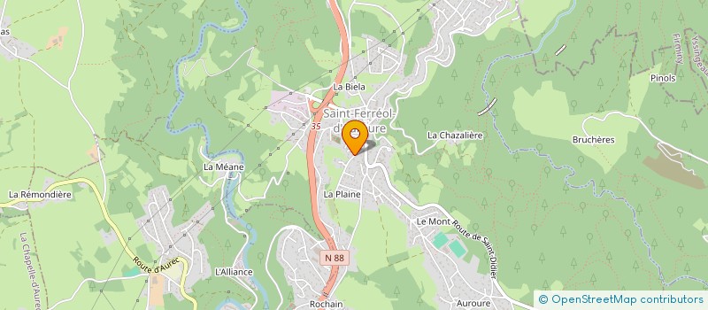 localisation de l'entreprise SCI C 3 S  SAINT-FERREOL-D'AUROURE