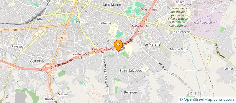 localisation de l'entreprise SCI C A à ALBI