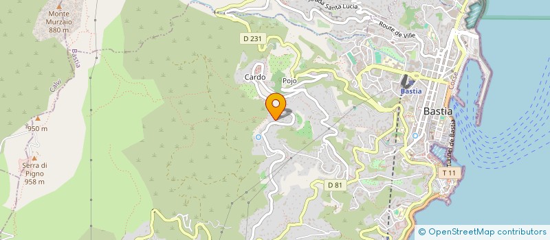 localisation de l'entreprise SCI C.A. à BASTIA