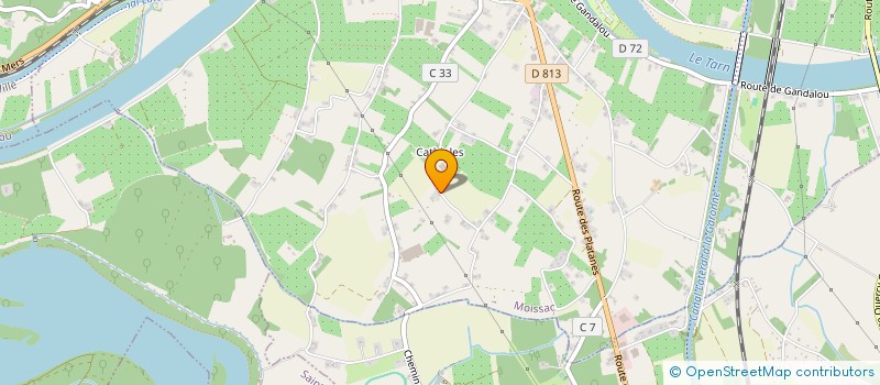 localisation de l'entreprise SCI C&A  MOISSAC