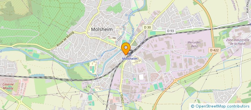 localisation de l'entreprise SCI C.A.B. FONCIER  MOLSHEIM