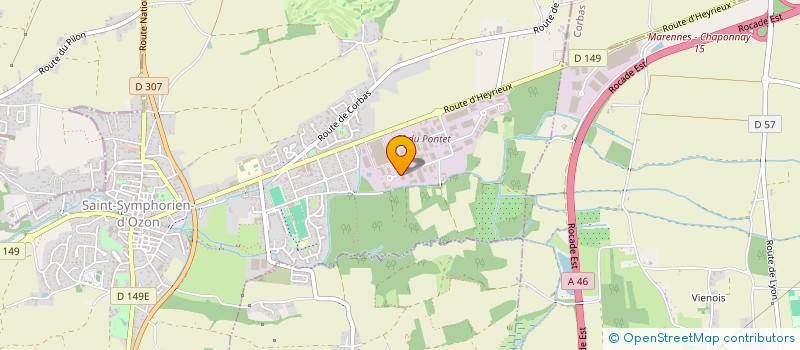 localisation de l'entreprise SCI C.A.C.  SAINT-SYMPHORIEN-D'OZON