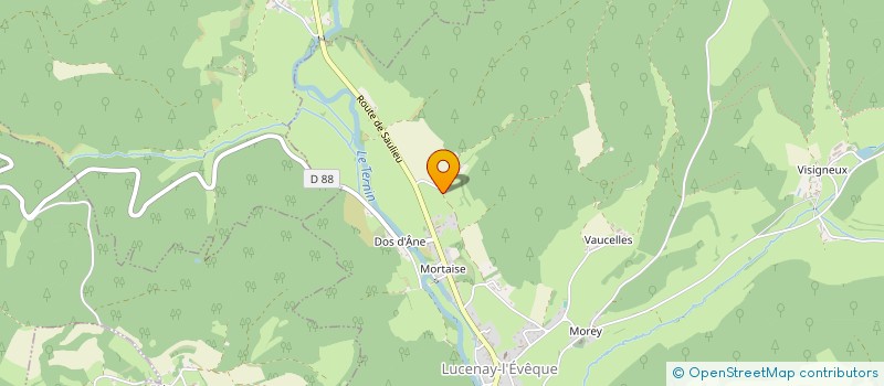 localisation de l'entreprise SCI  C.A.C.I INVEST  LUCENAY-L'EVEQUE