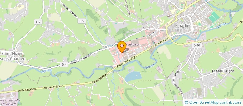 localisation de l'entreprise SCI C.A.D.A.  SAINT-NIZIER-SOUS-CHARLIEU