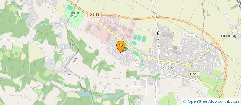 localisation de l'entreprise SCI C.A.F.E  HEYRIEUX