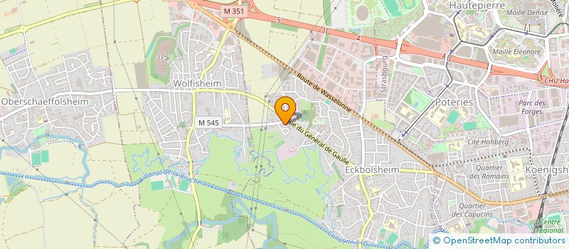 localisation de l'entreprise SCI C.A.G.  ECKBOLSHEIM