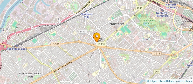 localisation de l'entreprise SCI C A J  NANTERRE