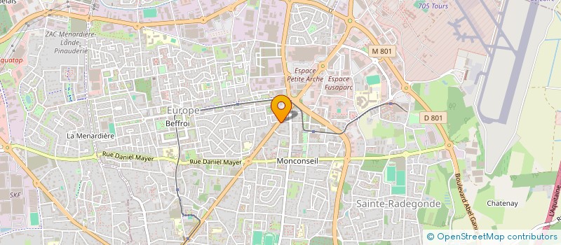 localisation de l'entreprise SCI C.A.J  TOURS
