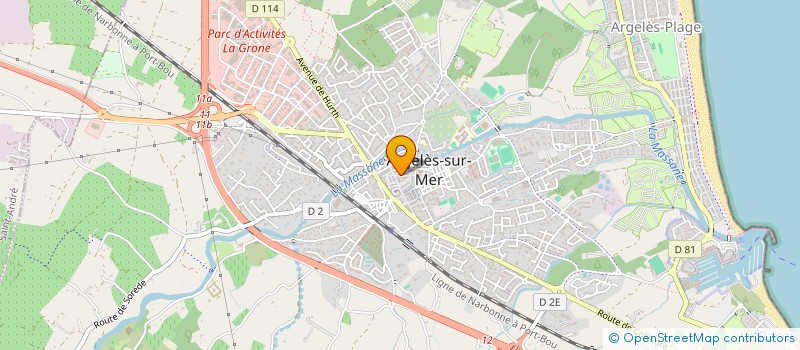 localisation de l'entreprise SCI C.A.L.I.  ARGELES-SUR-MER