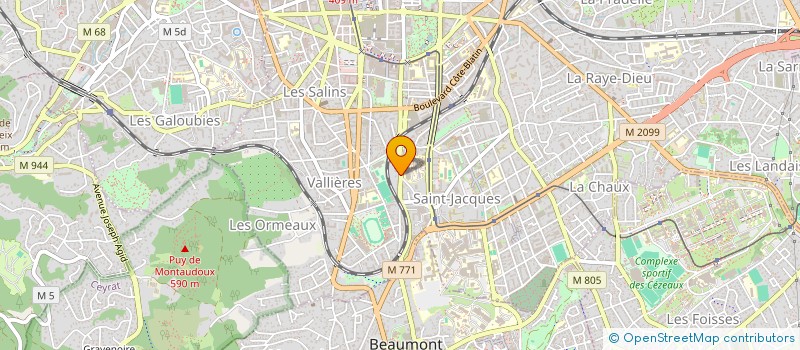 localisation de l'entreprise SCI C.A.O  CLERMONT-FERRAND