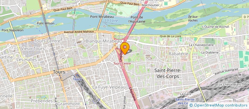 localisation de l'entreprise SCI C.A.P.  SAINT-PIERRE-DES-CORPS