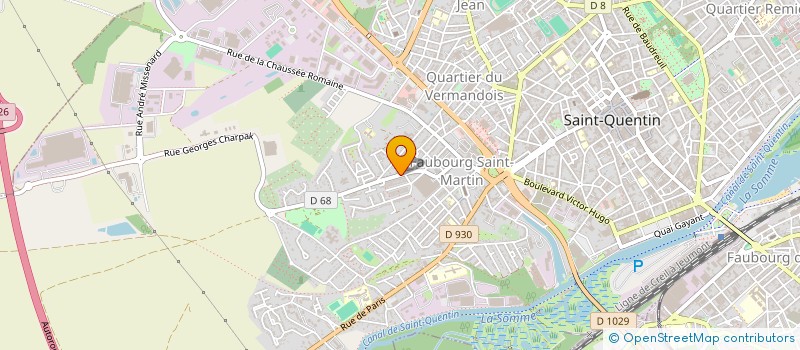 localisation de l'entreprise SCI C.A.R.E.L à SAINT-QUENTIN