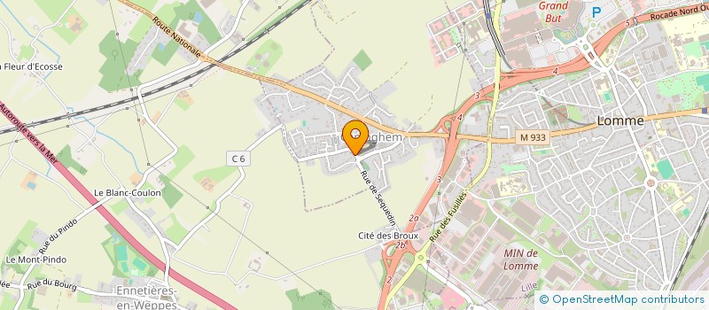 localisation de l'entreprise SCI C.A.S.A.B.M.L.  CAPINGHEM