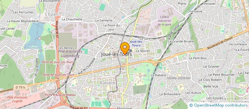 localisation de l'entreprise SCI C.B.  LA MEMBROLLE-SUR-CHOISILLE