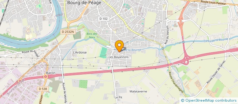 localisation de l'entreprise SCI C.B.  BOURG-DE-PEAGE