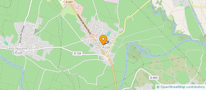 localisation de l'entreprise SCI C.B.  SAINT-MARCEL-SUR-AUDE