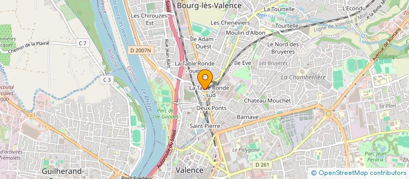 localisation de l'entreprise SCI C.B.  BOURG-LES-VALENCE