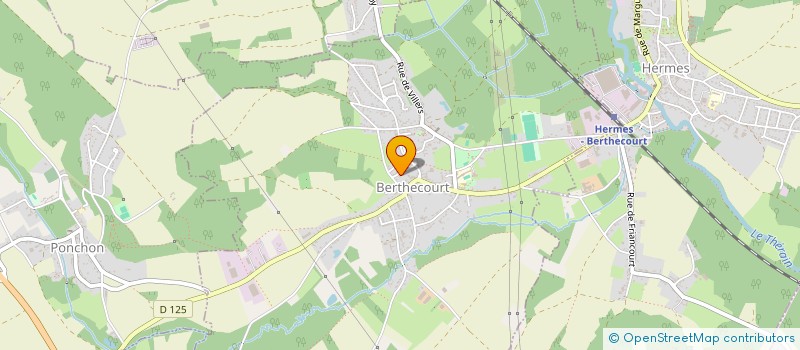 localisation de l'entreprise SCI C.B.A.C.  BERTHECOURT