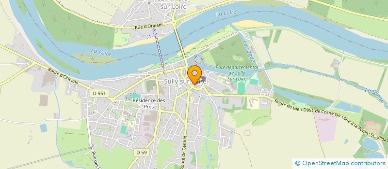 localisation de l'entreprise SCI C.B.D à SULLY-SUR-LOIRE