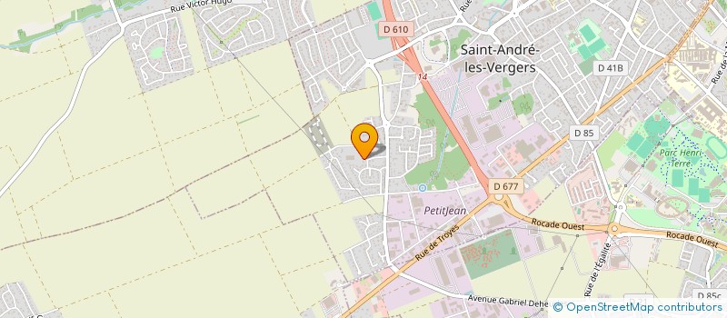 localisation de l'entreprise SCI C.B.F.  SAINT-ANDRE-LES-VERGERS