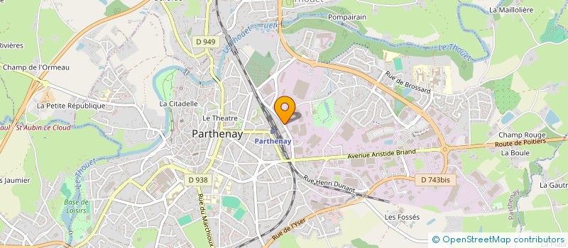 localisation de l'entreprise SCI C.B.F  PARTHENAY