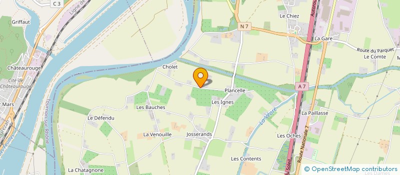 localisation de l'entreprise SCI C.B.F.  ETOILE-SUR-RHONE