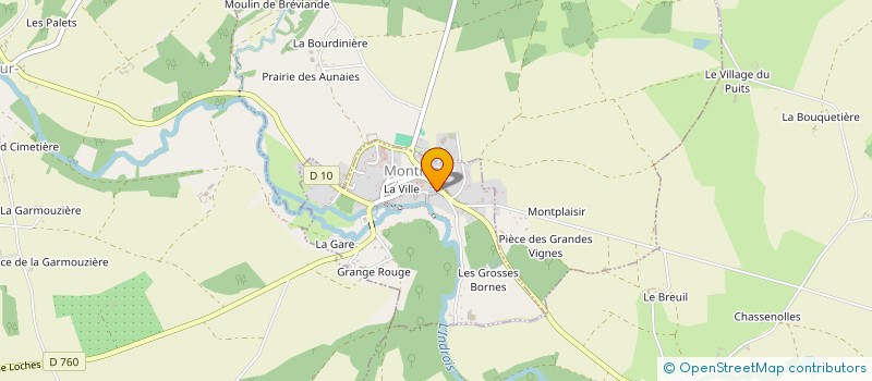 localisation de l'entreprise SCI C.B.GASTINE à MONTRESOR