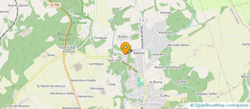 localisation de l'entreprise SCI C B J  SAINT-URBAIN